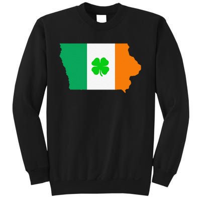 Irish Flag Iowa State Map St Patrick's Day Sweatshirt