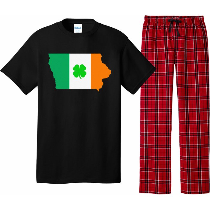 Irish Flag Iowa State Map St Patrick's Day Pajama Set