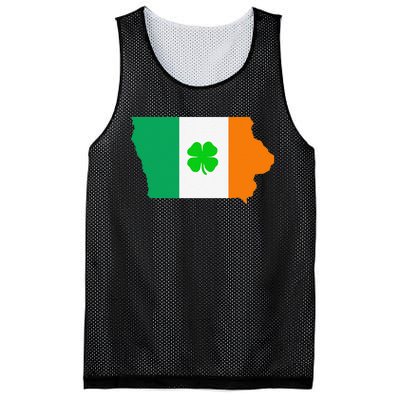 Irish Flag Iowa State Map St Patrick's Day Mesh Reversible Basketball Jersey Tank