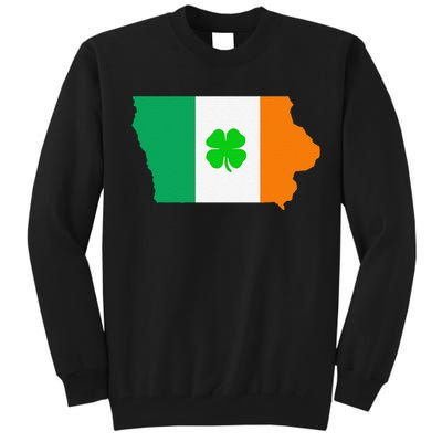 Irish Flag Iowa State Map St Patrick's Day Tall Sweatshirt