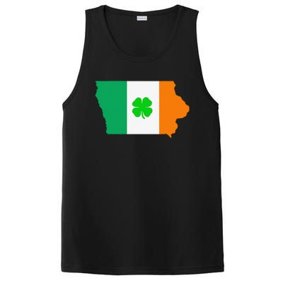 Irish Flag Iowa State Map St Patrick's Day PosiCharge Competitor Tank