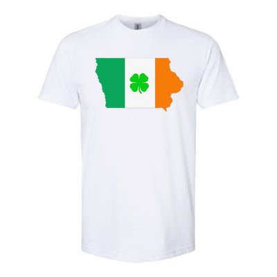 Irish Flag Iowa State Map St Patrick's Day Softstyle CVC T-Shirt