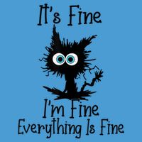 It's Fine I'm Fine Everything Is Fine Cat It's Fine I'm Fine Tie Dye Hoodie