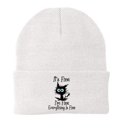 It's Fine I'm Fine Everything Is Fine Cat It's Fine I'm Fine Beanie