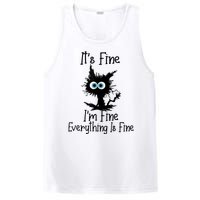 It's Fine I'm Fine Everything Is Fine Cat It's Fine I'm Fine PosiCharge Competitor Tank