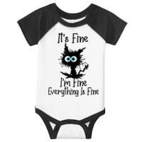 It's Fine I'm Fine Everything Is Fine Cat It's Fine I'm Fine Infant Baby Jersey Bodysuit