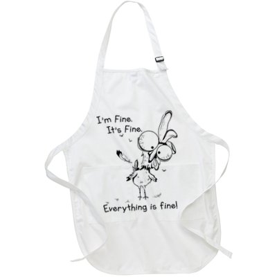 Its Fine Im Fine Everything Is Fine Funny Chicken Apron