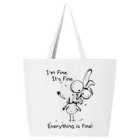 Its Fine Im Fine Everything Is Fine Funny Chicken 25L Jumbo Tote