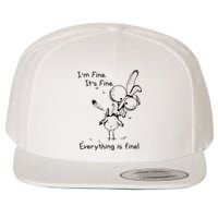Its Fine Im Fine Everything Is Fine Funny Chicken Wool Snapback Cap