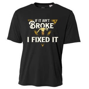 I Fixed It Handyman Repairman Repair Work Laborer Cooling Performance Crew T-Shirt