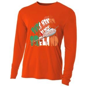 Ireland Flag Irish Pride Map Funny Quote Travel Patriotic Great Gift Cooling Performance Long Sleeve Crew