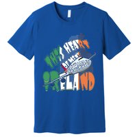 Ireland Flag Irish Pride Map Funny Quote Travel Patriotic Great Gift Premium T-Shirt