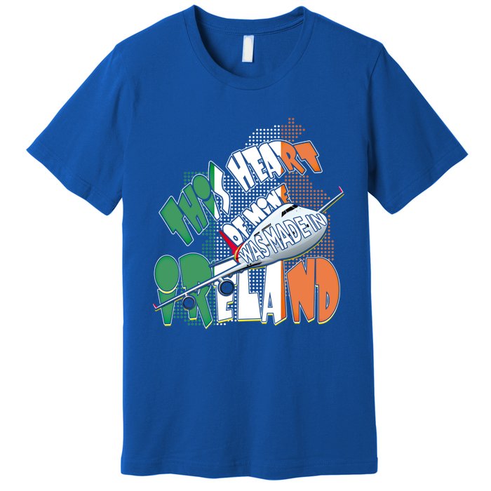 Ireland Flag Irish Pride Map Funny Quote Travel Patriotic Great Gift Premium T-Shirt