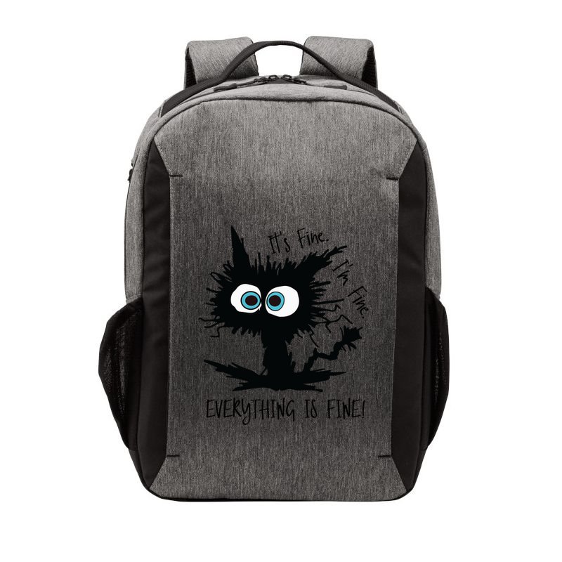 Its Fine Im Fine Everythings Fine Great Gift Funny Cat Gift Vector Backpack