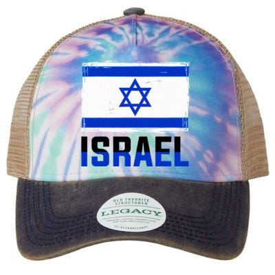 Israel Flag Israel Legacy Tie Dye Trucker Hat