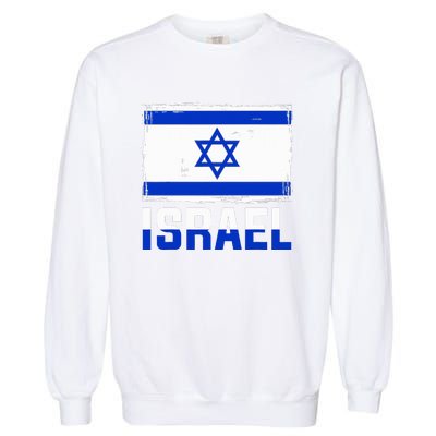 Israel Flag Israel Garment-Dyed Sweatshirt