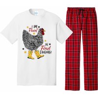 I'm Fluent In Fowl Language Farm Life Crazy Chicken Lady Pajama Set