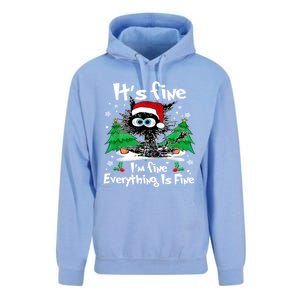 ItS Fine I Am Fine Everything Is Fine Cat Christmas Funny Gift Unisex Surf Hoodie