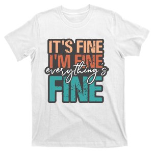 Its Fine Introvert Sarcastic Good Vibes T-Shirt