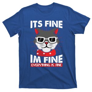 ItS Fine I Am Fine Everything Is Fine Funny Humorous Gift T-Shirt