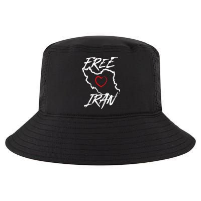 Iran Free Iran Symbol Heart Map Freedom Heart Love Cool Comfort Performance Bucket Hat