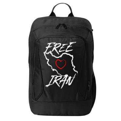 Iran Free Iran Symbol Heart Map Freedom Heart Love City Backpack