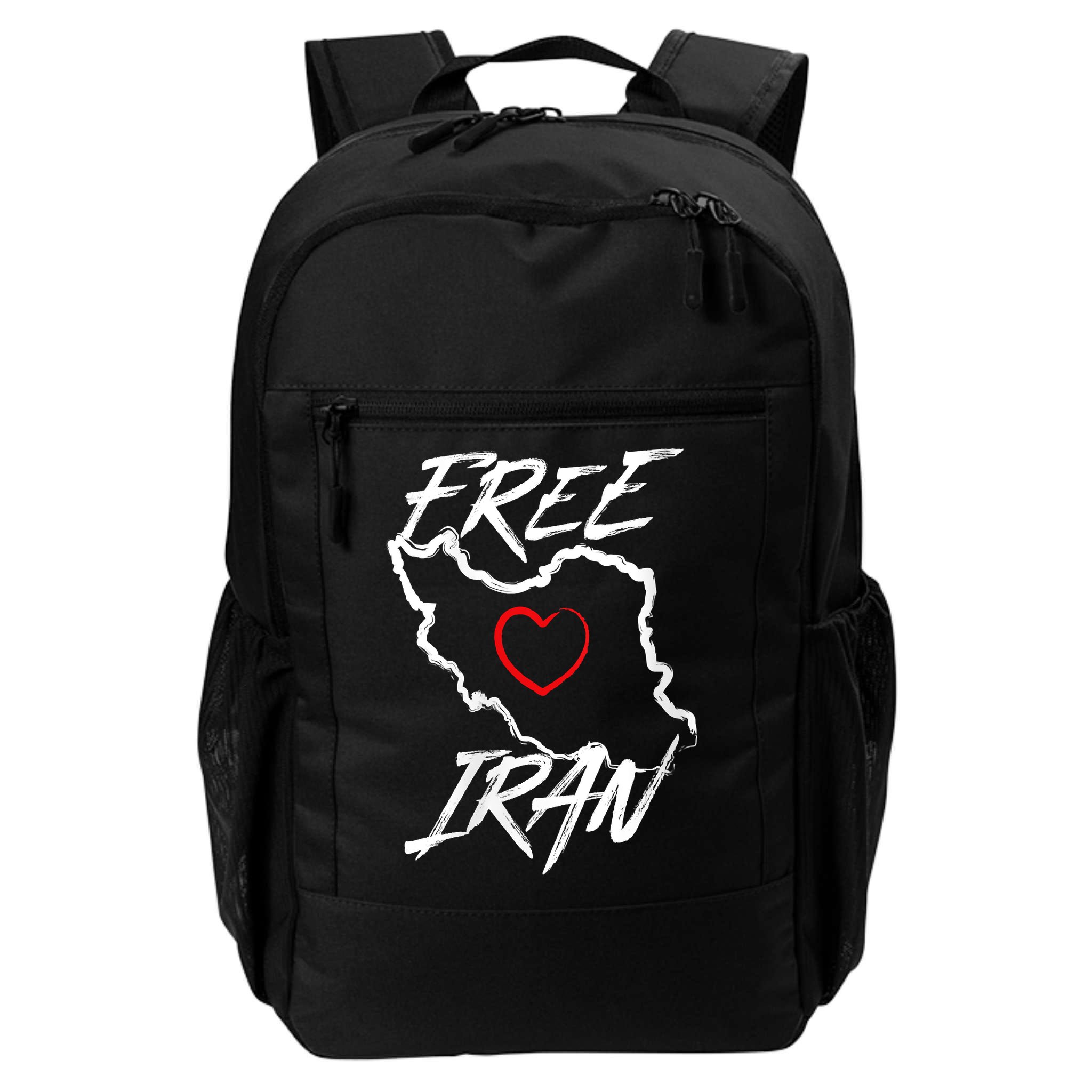 Iran Free Iran Symbol Heart Map Freedom Heart Love Backpack