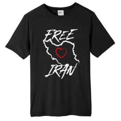 Iran Free Iran Symbol Heart Map Freedom Heart Love Tall Fusion ChromaSoft Performance T-Shirt