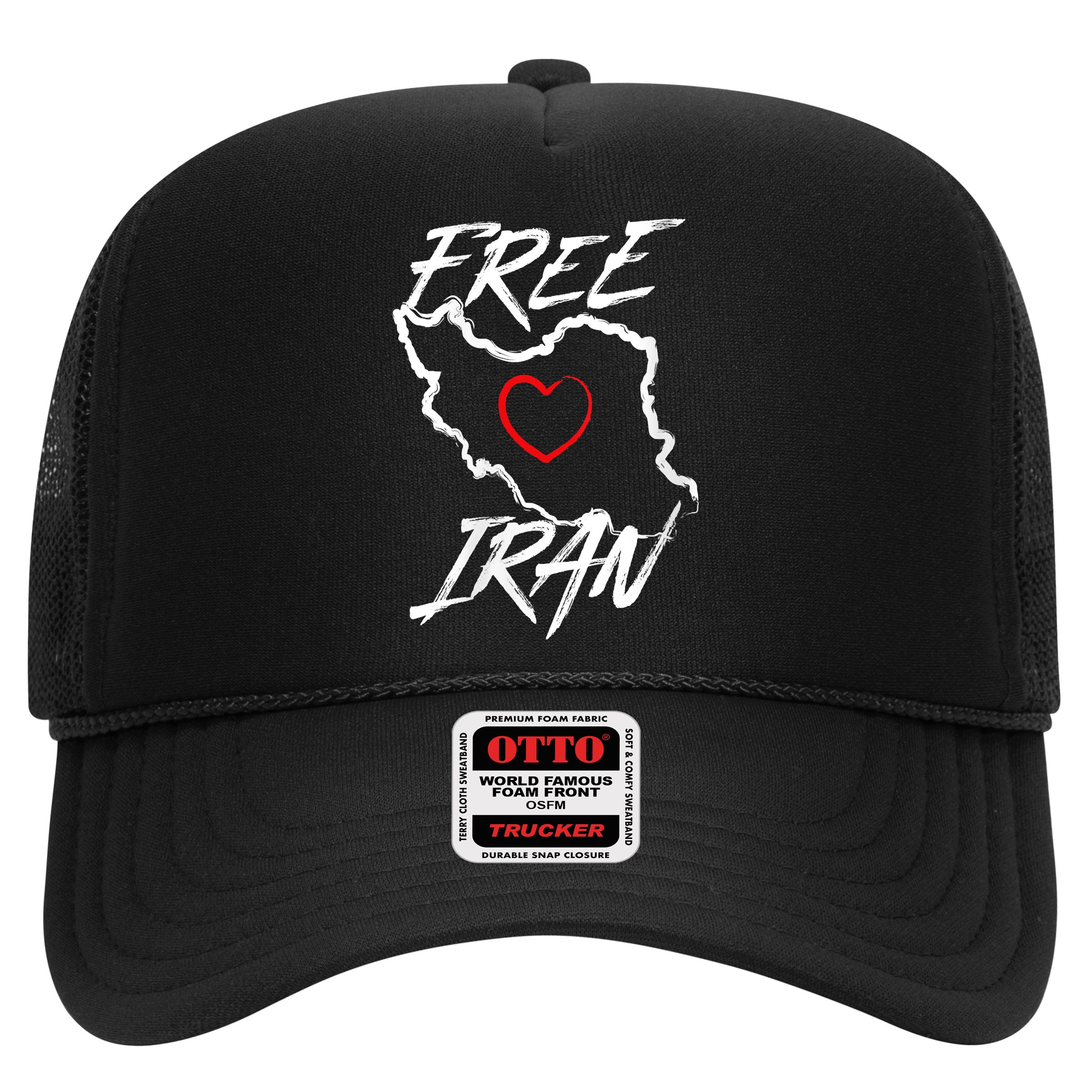 Iran Free Iran Symbol Heart Map Freedom Heart Love Hat