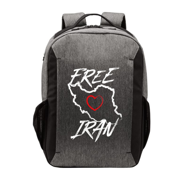 Iran Free Iran Symbol Heart Map Freedom Heart Love Vector Backpack
