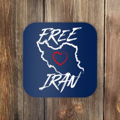 Iran Free Iran Symbol Heart Map Freedom Heart Love Coaster