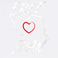 Iran Free Iran Symbol Heart Map Freedom Heart Love Garment-Dyed Sweatshirt