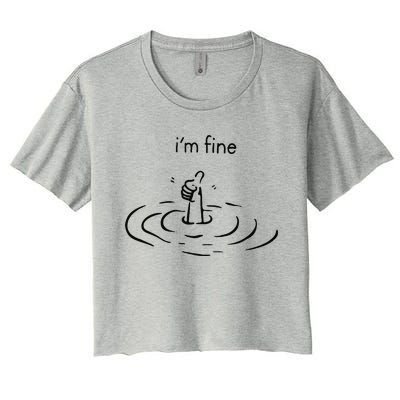 IM Fine Women's Crop Top Tee