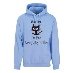 It's Fine I'm Fine Everything Is Fine Unisex Surf Hoodie