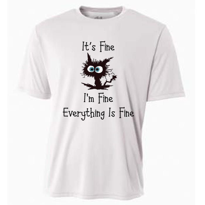 It's Fine I'm Fine Everything Is Fine Cooling Performance Crew T-Shirt