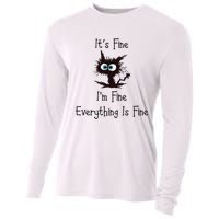 It's Fine I'm Fine Everything Is Fine Cooling Performance Long Sleeve Crew