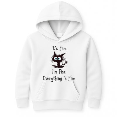 It's Fine I'm Fine Everything Is Fine Kids Hoodie