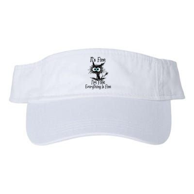 It's Fine I'm Fine Everything Is Fine Funny Cat Visor