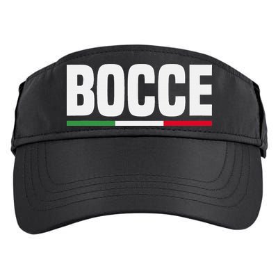 Italy Flag Italian Bocce Ball Player Adult Drive Performance Visor