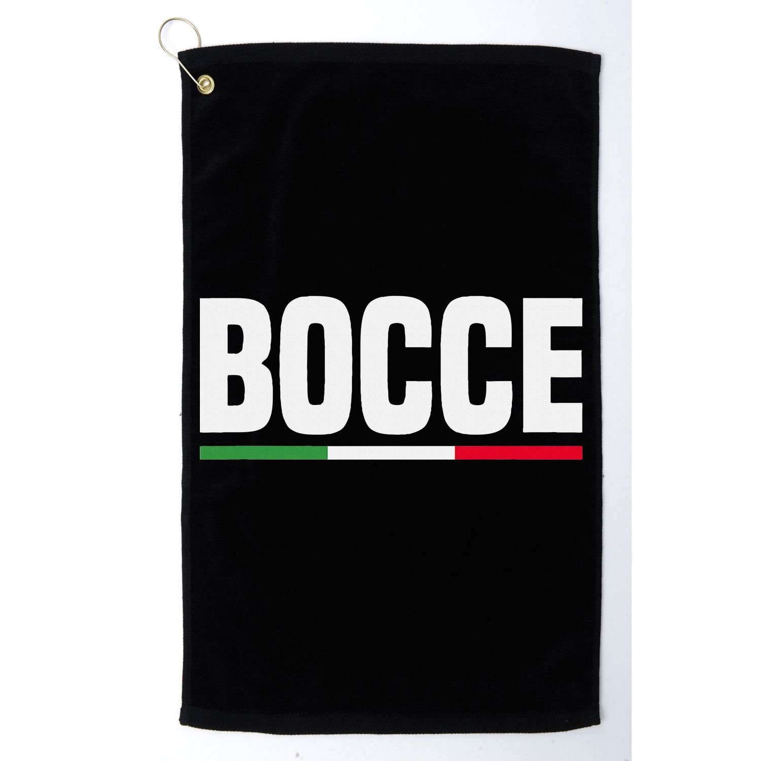 Italy Flag Italian Bocce Ball Player Golf Towel