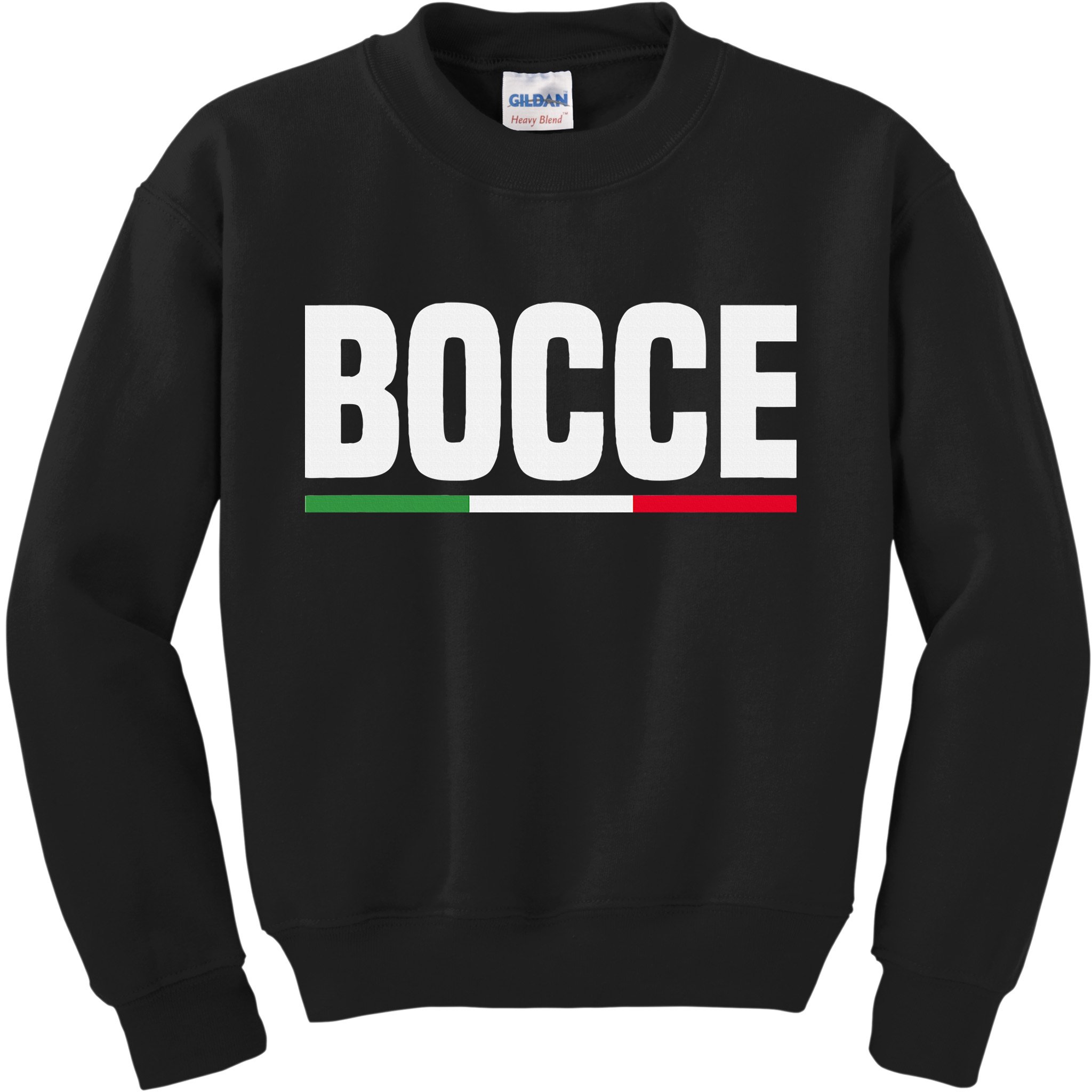 Italy Flag Italian Bocce Ball Player Kids Sweatshirt