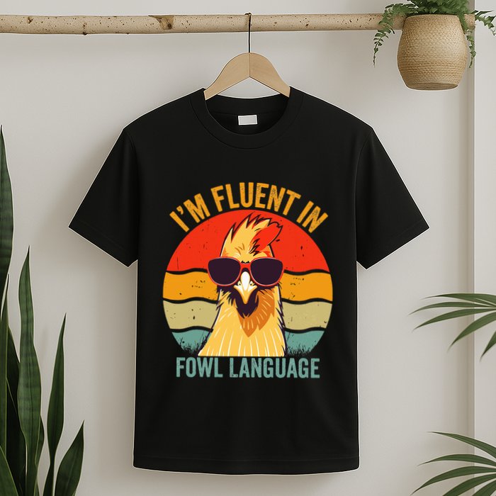 I’M Fluent In Fowl Language Chicken T-Shirt