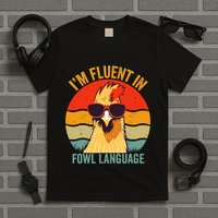 I’M Fluent In Fowl Language Chicken T-Shirt