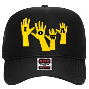 Iowa Football Iowa Waves High Crown Mesh Back Trucker Hat