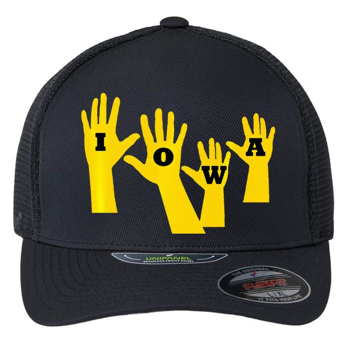 Iowa Football Iowa Waves Flexfit Unipanel Trucker Cap