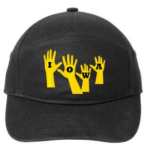 Iowa Football Iowa Waves 7-Panel Snapback Hat