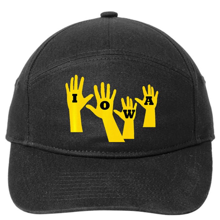 Iowa Football Iowa Waves 7-Panel Snapback Hat