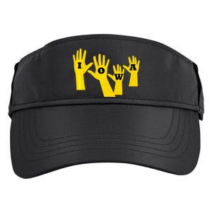 Iowa Football Iowa Waves Adult Drive Performance Visor