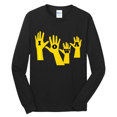 Iowa Football Iowa Waves Tall Long Sleeve T-Shirt