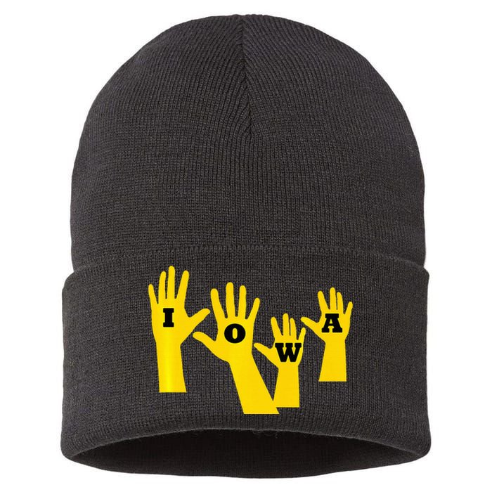 Iowa Football Iowa Waves Sustainable Knit Beanie